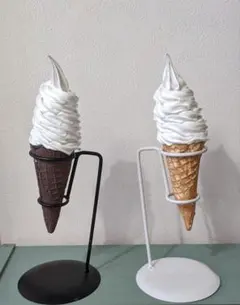 クレミアソフトクリーム 食品サンプル ディスプレイ② - メルカリ