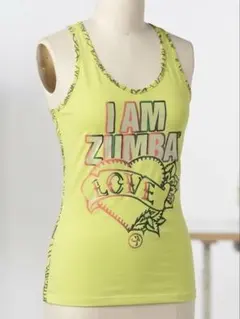 ZUMBA インストラクター用 タンクトップ ライムグリーン 平成ギャル　y2kのサムネイル