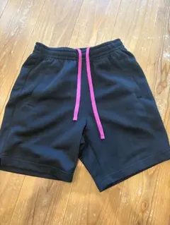 バレーボール TIGORA ハーフパンツ 160サイズ ブラック ピンク紐のサムネイル