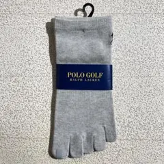 POLO GOLF　5本指ソックス　グレー　25-27cm
