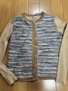 49AV ジュンコシマダ　カーディガン(和紙20%)