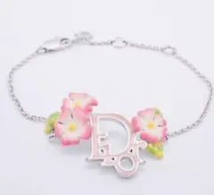 【希少】美品 Dior フラワーブレスレット ロゴ ジョナサンアンダーソン風