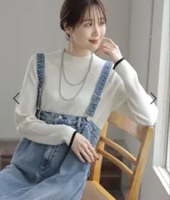 グローバルワーク メルティリブハイネックプルオーバー ユニクロ GU ニコアンド