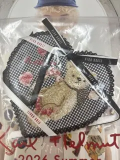 ピンクハウス テディローズ柄刺繍ハートワッペン - メルカリ