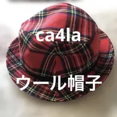 美品　ca4la チェック　ウール100% サイズL