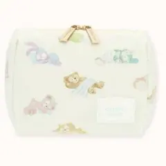 ディズニーシー　ダッフィー　ジェラートピケ　ジェラピケ　総柄ポーチ