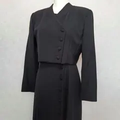 東京ソワール ヒロミヨシダ ブラックフォーマル ワンピースセットアップ 11号