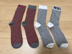 DIESEL ディーゼル カジュアルソックス 2足セット 25〜27cm