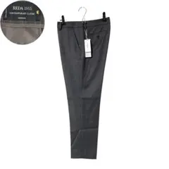 未使用 スーツカンパニー REDA レダ ウールスラックス チェック 42 XL