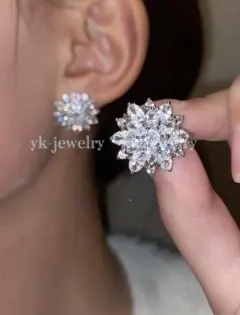 【新品未使用】ブライダルアクセサリー ピアス パーティー 結婚式 お呼ばれ