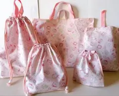 【匿名配送】ハンドメイド　入園入学5点セット NO.333 ジュエリーボックス柄