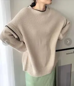 重ね着風 ニット