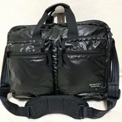 【極美品】MANHATTAN PASSAGE 2WAY ブリーフケース ブラックのサムネイル