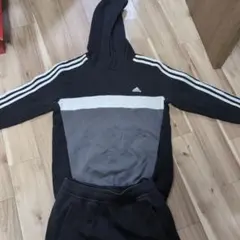 adidas ジャージ上下セット グレー/ブラック