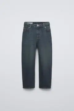 【新品未使用】zarakids ルーズフィットユーズド加工　デニムパンツ