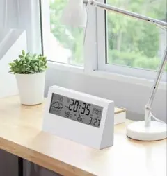 デジタル置時計 温度湿度計付き
