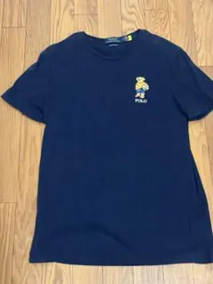 ポロベア刺繍 ネイビー Tシャツ Mサイズ