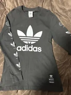 adidas トレフォイルロゴ Tシャツ グレー