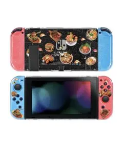 キラキラ✨DLseego Switch用 ケース 超軽量 クリアケース　食べ物柄