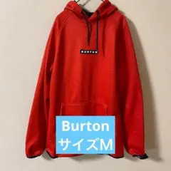 BURTON フード付きスウェット オレンジ　撥水パーカー
