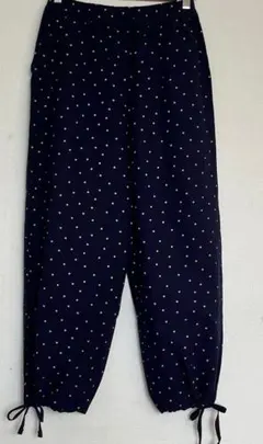 サマンサモスモス　2WAY パンツ　ネイビー　綿麻　レーヨン　フリーサイズ　新品