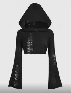 レディース 秋冬服 フード付きカーディガン y2k