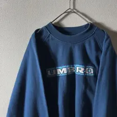希少デザイン 90s UMBRO センターロゴ 刺繍 バーロゴ vintage