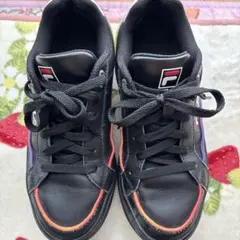 FILA ブラック/パープル スニーカー 24.0cm