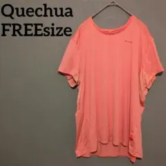 Quechua ケシュア FREE ピンク ラウンドネック Tシャツ 春夏