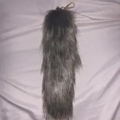 ロングファーチャーム ゴールドクリップ付き