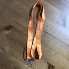 JAL SKY MUSEUM ネックストラップ　オレンジ