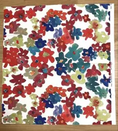 ②【小】IKEA イケア 花柄 フラワー柄 コットン 綿 生地　布