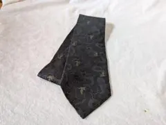 LEHOVDE ネクタイ ペイズリー柄 ブラック ゴールド