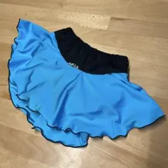 水色フリルスカート フィギュアスケート用練習着　サイズ120センチ