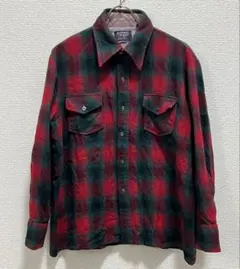 ペンドルトン オンブレ シャツ ボード ダーク レッド 美品 L相当