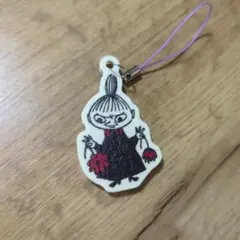 ムーミン リトルミイ ストラップ　木製　チャーム　キーホルダーのサムネイル