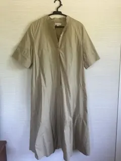 BANANA REPUBLIC 半袖シャツワンピース Lサイズ ベージュ