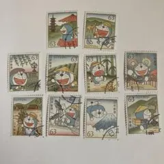 使用済切手 グリーティング・ドラえもん10種完 2020