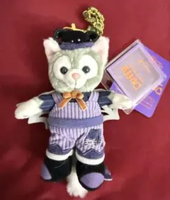 香港ディズニー　ぬいぐるみキーチェーン　ジェラトーニ　ハロウィン　20周年