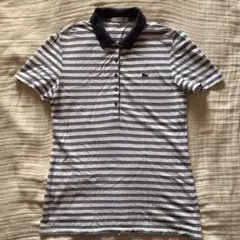 LACOSTE 半袖ポロシャツ　ボーダー