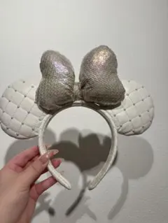 ディズニー ミニーマウス カチューシャ ホワイト
