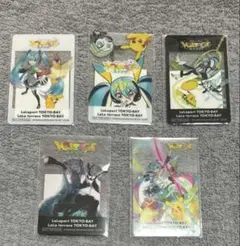 ポケモン 初音ミク ポケミクライブ ららぽーと 特典 クリアカード 全5種セット