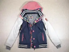 35714 SISTA J レディース　スノボ　ジャケット　白Ｘ紺Ｘピンク　Ｍ
