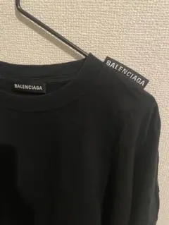 BALENCIAGA バレンシアガ ショルダータグTシャツ ブラック　XS