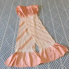 帯揚げ　絞り　オレンジ　リメイク　和装小物　和服　正絹　七五三　卒業式