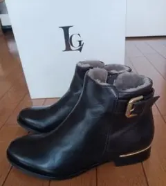 Luca Grossiダークブラウン 羊皮 ブーツ