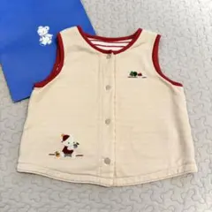 ファミリア♡リバーシブルベスト80/肌寒い朝晩に＊