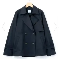 トレンチコート ネイビー 大きい xl ショート