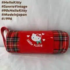 美品！　キティ　1996チェック ペンケース 日本製 90s レア 当時物