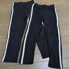 黒のボトムス 120cm サイドストライプ